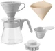 Набор Hario Pearl Grey Set V60 для заваривания кофе с пуровером V60 02, сервером 700 мл и 40 фильтрами (14EDC2EA78B1) - изображение 2