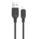 Дата кабель Hoco X90 Cool silicone USB to Lightning (1m) Black - изображение 1
