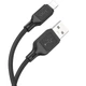Дата кабель Hoco X90 Cool silicone USB to Lightning (1m) Black - изображение 2