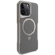 TPU+PC чохол Metal Buttons with MagSafe Carbon Ring для Apple iPhone 15 Pro (6.1") Сірий - зображення 1