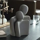 Абстрактна статуетка для пар Art Modern 20х25+20х15см Білий (M-4461W) - изображение 3