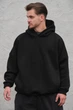 Чоловіче Оверсайз Худі Толстовка На Флісі З Капюшоном Without Art Onesize Black 450506570 - изображение 1