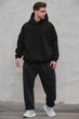 Чоловіче Оверсайз Худі Толстовка На Флісі З Капюшоном Without Art Onesize Black 450506570 - изображение 2