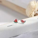 Серьги арбузики мини серебряные - изображение 4