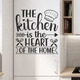 Вінілова наклейка Кухня серце будинку 49х50см (The kitchen is the heart) Happy Pocket Чорний матовий (HP-072S-070M) - зображення 3