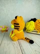 Вязаная мягкая плюшевая игрушка кот амигуруми "Котик Гарфилд с сумкой лазанья" серия: зверюшки с сумками, оранжевый, рыжий, 18 см ручная работа - изображение 2