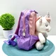 Рюкзак с мягкой игрушкой Единорог 1 отделение 20см Фиолетовый (FG24032735B) - изображение 2
