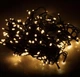 Гірлянда на 6 м., 80 LED діодів, дріт гнучкий чорний, свічення Біле тепле від 220В (на ялинку, штору, вікно, стіну) - зображення 6
