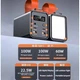 Павербанк Power bank 60000 mAh PD 100W з ліхтарем для швидкої зарядки ноутбука планшета смартфона LED дисплей високої ємності дорожній зовнішній акумулятор адаптер - зображення 2
