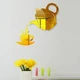 Настенные бескаркасные 3D часы Diy Teapot с зеркальным эффектом самоклеящиеся 40 х 40 см Золотистый - изображение 2
