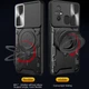 Чехол Magnetic Shield для Xiaomi Redmi 12C бампер противоударный с подставкой кольцом Black - изображение 4