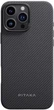 Карбоновий чохол Pitaka Military-Grade Protective Case Classic Twill 600D Black/Grey for iPhone 16 Pro - зображення 1
