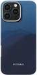 Карбоновий чохол Pitaka Tactile Woven Case StarPeak Over The Horizon для iPhone 16 Pro Max Синій + блакитний (KI1602POTH) - зображення 8