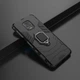 Чехол Iron Ring для Xiaomi Redmi Note 9 Pro бампер противоударный с подставкой кольцом Black - изображение 8