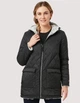 Двухстороння зимова куртка Free Country Women's Chalet Cire Reversible Jacket Color: Black/White L - изображение 1