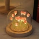 Ночник светодиодный тюльпаны умелые ручки Spherical lamp HA-42, Лампа-тюльпан DIY Ночник-тюльпан SRLD_181 - изображение 8
