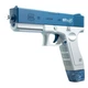 Водяной пистолет электрический аккумуляторный Water Gun Glock с 2 обоймами для воды Blue - изображение 7