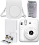 Набор Fujifilm INSTAX Mini 12 Clay White белая фотокамера мгновенной печати / картридж 10 фото / чехол / альбом 108 фото / подарочная упаковка - изображение 1