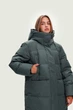 Длинный женский пуховик Finn Flare FWB11073-506 зеленый M - изображение 5