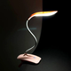 Led лампа настільна на прищіпці з акумулятором та USB висота 27см, 14 світлодіодів 3 режими свічення, рожева - зображення 7