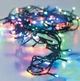 Гирлянда на 7 м., 100 LED диодов , провод гибкий черный , свечение Разноцветное (8 режимов) от 220В (на елку, штору, окно, стену) 100M-4 - изображение 1