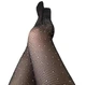 Колготы в сеточку черные с кристаллами XS-S - изображение 4
