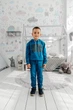 Дитячий спортивний костюм для хлопчика (котфа + штани) Носи своє 110 Бірюзовий p-13371 (p-13371-149009) - изображение 5