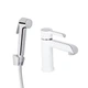 Смеситель для раковины Qtap Grand с гигиеническим душем QTGRA272CRW45671 хром/белый - изображение 1