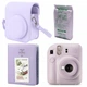 Набор камера Fujifilm Instax Mini 12, Фотобумага 10шт, Чехол, Фотоальбом 64 фото Фиолетовый (Подарочная упаковка) - изображение 1