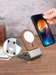 Подставка для зарядного устройства MagSafe магсейф для беспроводной зарядки телефона iPhone серии 15/14/13/12 на стол Дерево/Алюминий (CSS-001) - изображение 10