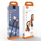 Кабель WUW X203 для зарядки и передачи данных USB на Type-C, 2,4A, длина 1 м, черный - изображение 4