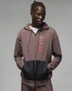 Толстовка Air Jordan X Paris Saint-Germain Full Zip-Fleece Hoodie Brown Dn6150-291 L - зображення 2