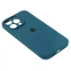 Чехол Fiji Silicone Case Full Camera для Apple iPhone 15 Pro бампер накладка с защитой камеры Blue Cobalt - изображение 3