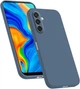 Чехол Fiji Full Soft Premium для Samsung Galaxy M35 5G (M356) противоударный бампер с микрофиброй Dark Blue - изображение 1