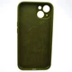 Чехол Fiji Silicone Case Full Camera для Apple iPhone 15 бампер накладка с защитой камеры Forest Green - изображение 4