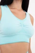 Безшовний жіночий спортивний топ з мікрофібри Giulia TOP SPORT SHAPE MELANGE S/M Blue-tanager turquoise, з підтримкою грудей, комфортний для активного дня - зображення 4