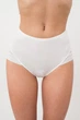 Жіночі труси сліпи з високою талією Giulia Allegra 2301/20 XXL White-whisper, трусики з мікрофібри, з прозорими смужками - зображення 3