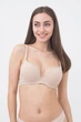 Бюстгальтер з формованою чашкою та з подвійним push-up Giulia L1503A0 80B Beige-Бежевий, класичний гладкий, повсякденна нижня білизна - зображення 2