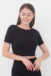 Топ з коротким рукавом та круглим вирізом Giulia CROP T-SHIRT S/M Black-nero - изображение 1