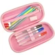 Пенал Cool For School блестящий 1 отделение с органайзером розовый (QT-5780-Pink) - изображение 2