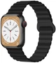 Ремешок Drobak Silicone Magnetic Link для Apple Watch Series 10 / 11 42mm Dark black (898954) - изображение 1