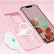 Противоударный чехол Space MagSafe iPhone 15 (матовый) Pink (37928-31) - изображение 3