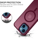 Противоударный чехол Space MagSafe iPhone 15 (матовый) Wine (37928-42) - изображение 2