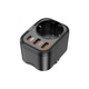 Сетевой фильтр HOCO NS3 на 4 розетки + 3 USB, 20W, 220В, Black - изображение 1