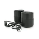 Колонки 2.0 Kisonli A-909 для ПК и ноутбука USB + 3.5mm 2x3W 20Hz-20KHz 190×95×110mm Black - изображение 3