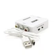 Аудіо-відео конвертер Mini AV to VGA адаптер 3RCA тюльпан композитний вхід на VGA відеовихід з підтримкою HD-роздільна здатність 720P/1080P білий - зображення 4