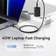 Блок питания Быстрая зарядка СЗУ Baseus Gan 5 pro 40W (Type-C + Type-C) black - изображение 7
