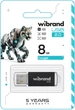 Флеш пам'ять 8GB Wibrand Cougar Black (WI2.0/CU8P1B) - изображение 2