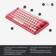 Клавіатура Logitech POP Keys Wireless GX Brown Heartbreaker Rose (920-010737) - изображение 10