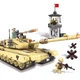 Конструктор детский игровой танк на 1340 деталей цвета хаки XB-06021 - изображение 4